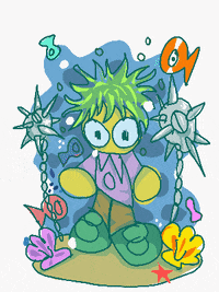 gbuckp art cartoon summer water GIF