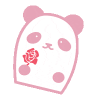 rose panda Sticker by tonymoly