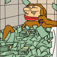 Make It Rain Money GIF by Ponke