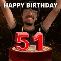 Happy 51St Birthday GIF