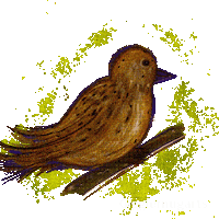 Bird Singing Sticker