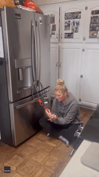Son Puts Locks on Refrigerator and Drives Mom Crazy With Riddles