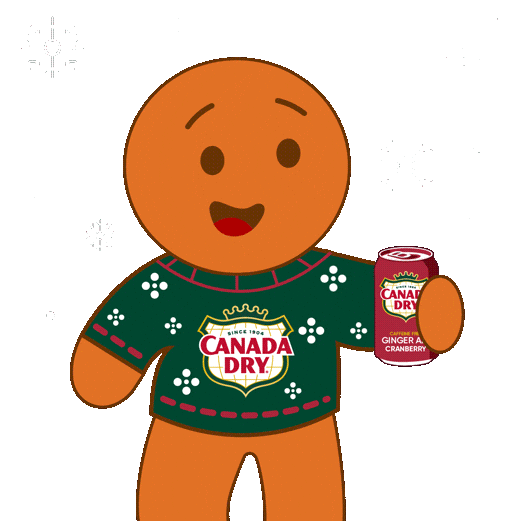 Cheers Snowflakes Sticker by Canada Dry Ginger Ale