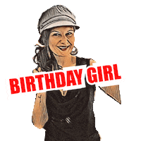 VintageCafe birthday birthdaygirl marlene Sticker