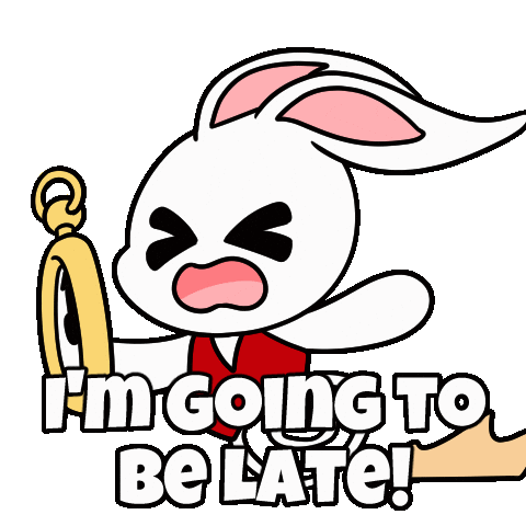 Procrastinate Wake Up Sticker by Christophers Genie