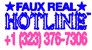 isthisfauxreal arndt fauxreal call me up hot line Sticker