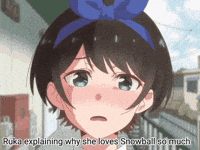 Snowballneko snowball ruka rent a girlfriend ruka sarashina GIF