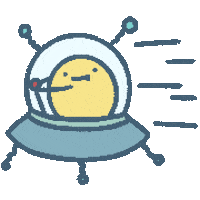 rezi_ouo giphyupload ufo hurry on the way Sticker