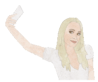 Selfie Sticker by Molly Sims