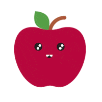 SUCO_org apple smiley manzana suco Sticker