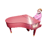 Elton John 2D Sticker by Gorillaz