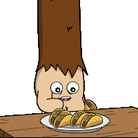 Hungry Foodie Sticker by Bored On Chain