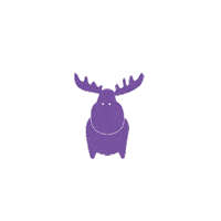 Canadian Moose Sticker by PurpleMoose
