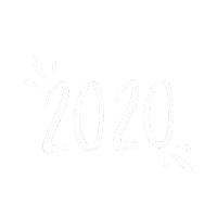 heleacla happy 2020 new year lettering Sticker