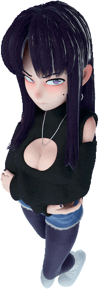 Suspicious Anime Girl Sticker