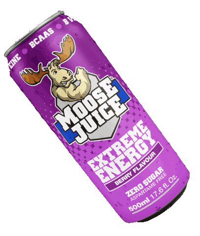 Energy drink moose Sticker by MuscleMooseHQ