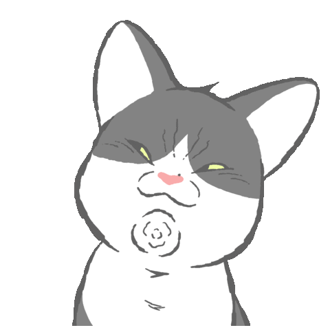 Cat No Sticker by GORO
