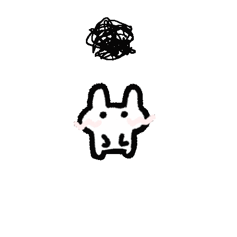 PAKYAU2022 giphyupload rabbit 插畫 pakyau Sticker