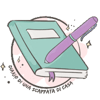 diario_di_una_scappata_di_casa logo netflix book blog Sticker