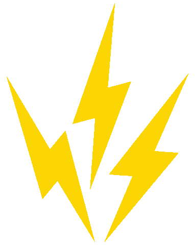 Lightning Bolt Explosion Sticker by Adobe Creative Cloud Express