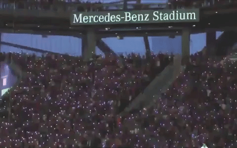 mercedes-benz stadium fans GIF by Atlanta United
