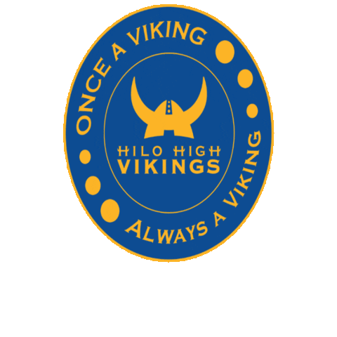 hilohighschool vikings hilo goviks bluegold Sticker