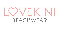 lovekini swimwear beachwear heart logo lovekini Sticker