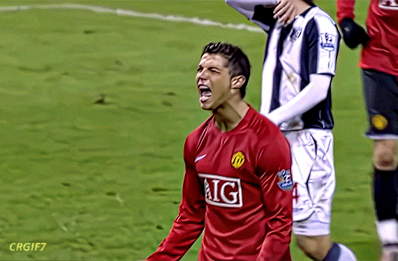 Angry Cristiano Ronaldo GIF