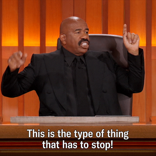 Steve Harvey Stop GIF by ABC Network