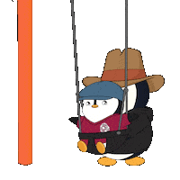 Playing Fathers Day Sticker by Pudgy Penguins