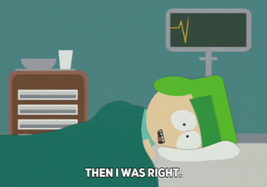 kyle broflovski hospital GIF by South Park 