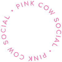pinkcowsocial social media cows pcs gifs tsi Sticker