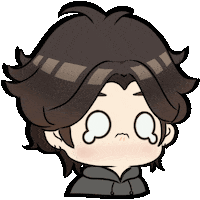 Sad Cartoon Sticker