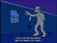 Scared Season 4 GIF by The Simpsons