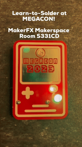 digitalman2112 solder megacon makerfx makerspace learn-to-solder at megacon makerfx makerspace room s331cd GIF