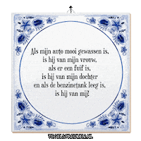 Auto Trots Sticker by Tegelspreuken.nl