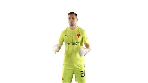 Football Celebrating Sticker by SK Slavia Praha