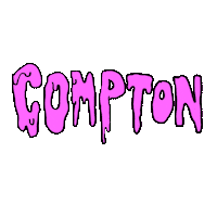 los angeles compton Sticker by deladeso