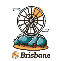 Brisbane City Sticker by Dingoos Australia