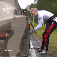 Tyre Wheel Change GIF by FIA World Rally Championship