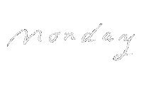 amabub monday week 月 月曜日 Sticker