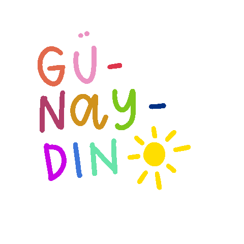 Günaydın Sticker by bengandbengdesign