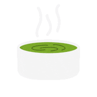 Green Tea Coffee Sticker by PokaDesign