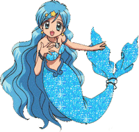 glitter mermaid Sticker