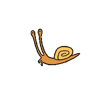 linyachu eat 可愛 snail crawl Sticker