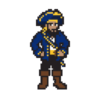 Pixel Art Pirate Sticker by ETSU