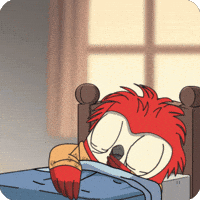 Tired Pumpkin GIF by birb
