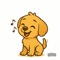 Lets Sing Happy Dog GIF by Feraz NFT