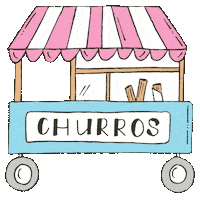Churro Sticker by Happiest Tees On Earth