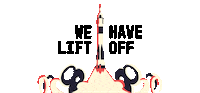 Rocket Plane Sticker by Air Force Civilian Service